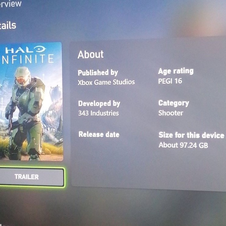 Halo Infinite podría pesar cerca de 100 GB