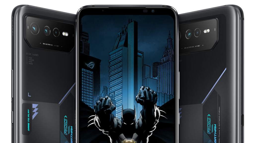 ROG Phone 6 de Asus con tematica de BATMAN 