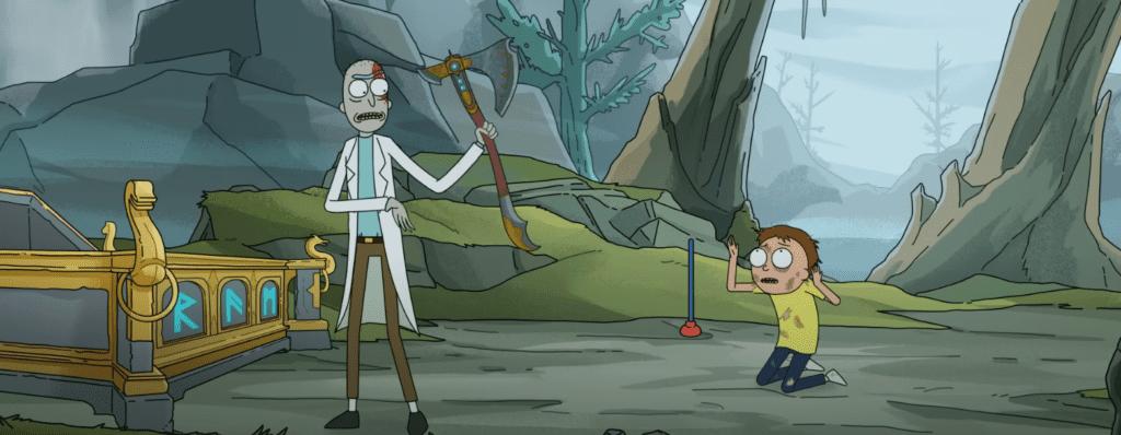 Rick & Morty promocionan God of War: Ragnarok en un nuevo tráiler